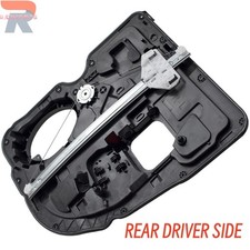 For 09-10 Dodge Ram 1500 11-19 Ram 1500 Rear Driver Window Regulator w/ Panel picture
