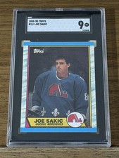 1989-90 Topps Joe Sakic Rookie SGC 9 Quebec Nordiques #113 picture