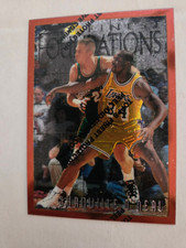 Shaq 1996-97 Topps Finest FOUNDATIONS Card #243 with Protector picture