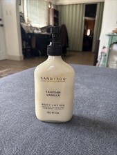 Sand + Fog Tahitian Vanilla Body Lotion 10.1 Oz New Pump Glass Bottle picture