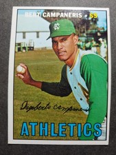 1967 TOPPS #515 BERT CAMPANERIS, KANSAS CITY ATHLETICS, EXCELLENT,  picture