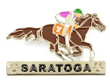 Saratoga Lucky Horse Racing Pin picture
