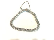 Vintage Alice Caviness Sterling Silver Triple Link Bracelet 29.3g 7 inch picture