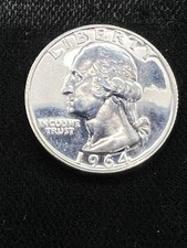 1964 Proof Washington Quarter 90% Silver -Gem Cameo Strike..FREE SHIPPING* picture