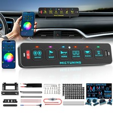 MICTUNING Slim 6-Gang RGB Switch Panel, Circuit Control Relay System Box w/APP picture