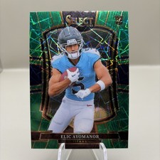 2025 PANINI SELECT ELIC AYOMANOR PREMIER LEVEL GREEN PRIZM RC /5 picture