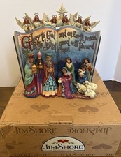 RARE Jim Shore Heartwood Creek 2014 THE NATIVITY STORY #4041099 Christmas picture