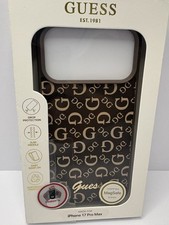 NEW - GUESS Brown with Monogram  MagSafe iPhone 17 Pro Max Case picture