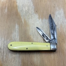 Vintage Case XX 1940-1964 Yellow Synthetic Tadpole Barehead Jack Knife  picture