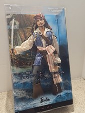 Mattel Barbie Capt Jack Sparrow Pirates of the Caribbean Pink Label 2010 NIB picture