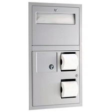 BOBRICK 3574 RECESSED COMBINATION UNIT 17.19