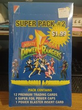 1995 Saban Super Pack #2, Mighty Morphin Power Rangers, Sealed Box Trading Cards picture