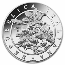2026 Italy 1 oz Silver Flora and Fauna BU - The Lily picture