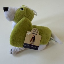 Applause HUSH PUPPIES - SALAD GREEN Bean Bag New w tags VTG Dog puppy hound 6” picture