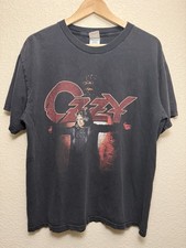 Vintage 2007 Ozzy Osbourne Black Rain Tour T-Shirt Size Large picture
