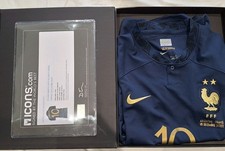 Kylian Mbappe Hand Signed ICONS France Jersey Shirt picture