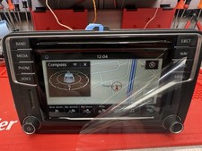 Refurbished 2016-17 VW Volkswagen Jetta Passat AM FM Radio Display 5C0-035-684-B picture