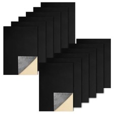 Biaungdo Black Self Adhesive Felt Sheets, 8 x 12 Inch, 12 Pcs picture