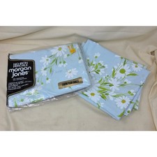 Vintage Morgan Jones Dainty Daisies Sheet Set Twin Percale Floral 1970s Retro picture