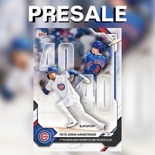 Pete Crow-Armstrong 7th In MLB to Join 40/40 Club MLB Topps NOW Card 712 PRESALE picture
