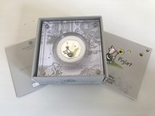 Simply Coins~ 2020 SILVER PROOF WINNIE THE POOH PIGLET COLOURED FIFTY 50 PENCE picture