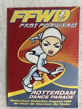 ffwd fast forward rotterdam dance event Vintage Rave Flyer. Very Rare. picture