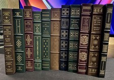 Lot of 11 Franklin Library Leather Bound Classics - Steinbeck Dickens & More picture