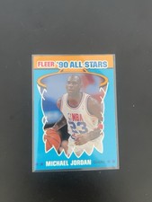 1990-91 Fleer All-Stars Michael Jordan #5 of 12 Chicago Bulls HOF picture