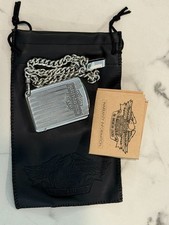 Vintage Harley Davidson Silver Lighter Watch with Chain 99613-97V picture