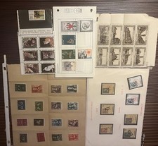 VTG WORLDWIDE 1940s-2000s COLLECTION OF BLOCKS & SHEETS STAMPS MNH IN A BINDER picture