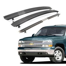 Polished Billet Grille Insert Tahoe Suburban Avalanche Silverado 1500 Aluminum picture