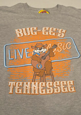 Buc-ee’s Men’s XL Gray Crew Neck Short Sleeve Cotton Knit Live Music Tee picture