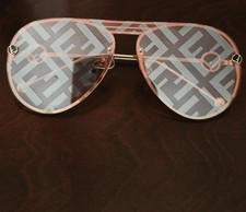 Fendi Multicolor Monogram Mirror Aviator Sunglasses picture