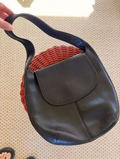 Rare COACH Ergo Flap 9034 Vintage Coach Hobo Shoulder Crossbody Black Leather picture
