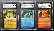 CGC 9.5 Pokemon TCG 2025 Promo Holo Lot: Jolteon/Vaporeon/Flareon 167-169 picture