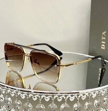 DITA MACH SIX Luxury Square Metal Sunglasses Gradient Unisex 61-12-140 - NEW picture