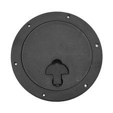 Bomar Gray Series 10? Dia Round Locking Molded Deck Plate w/ Non-Skid picture