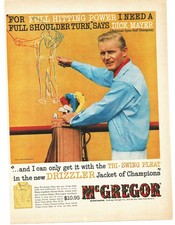 1958 McGregor Drizzler Jacket Vintage Print Ad Dick Mayer Golf Champion picture