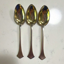 3 Antique Imperial Russian 84 Silver, Vermeil 1908-1917 4 1/4” Coffee spoons picture