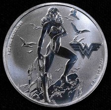 2024 Samoa $5 DC Comics Wonder Woman 1 oz .999 Fine Silver BU Coin #B1091-B1093 picture