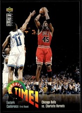 1995-96 Collector's Choice #353 Chicago Bulls vs. Charlotte Hornets picture