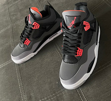 Jordan Air Jordan 4 Men’s Mid Top Lace Up White Oreo Basketball Sneakers picture