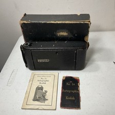Antique 1916 Eastman KODAK A-116 Folding Autographic Film Camera UNTESTED picture