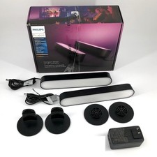 Philips Hue Play White & Color Ambiance LED Light - Base Kit - Black  (2-Pack) picture