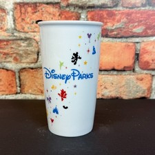 Starbucks 2015 Disney Parks Ceramic Travel Mug Tumbler Coffee Cup with Lid picture