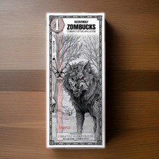 2027 1 Zombucks World Necrowolf Silver Note 1/1000th # of 10,000 picture