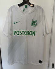 Nike Atlético Nacional White/Green Soccer Jersey Shirt POSTOBON Medellin XL-XXL picture