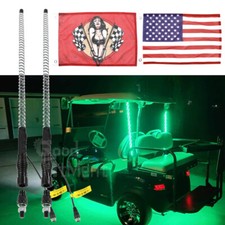 2X 1ft/2ft/3ft RGB COB LED Whip Lights Antenna Flag Remote For EZGO RXV ATV UTV picture