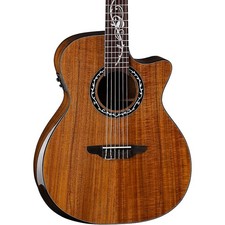 Luna Vineyard Koa Bevel Nylon-String Cutaway Acoustic-Electric Gloss Natural picture