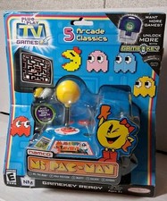VTG 2005 Namco Ms. Pac-Man 5-in-1 Plug N Play TV Game Mint Factory Sealed Jakks picture
